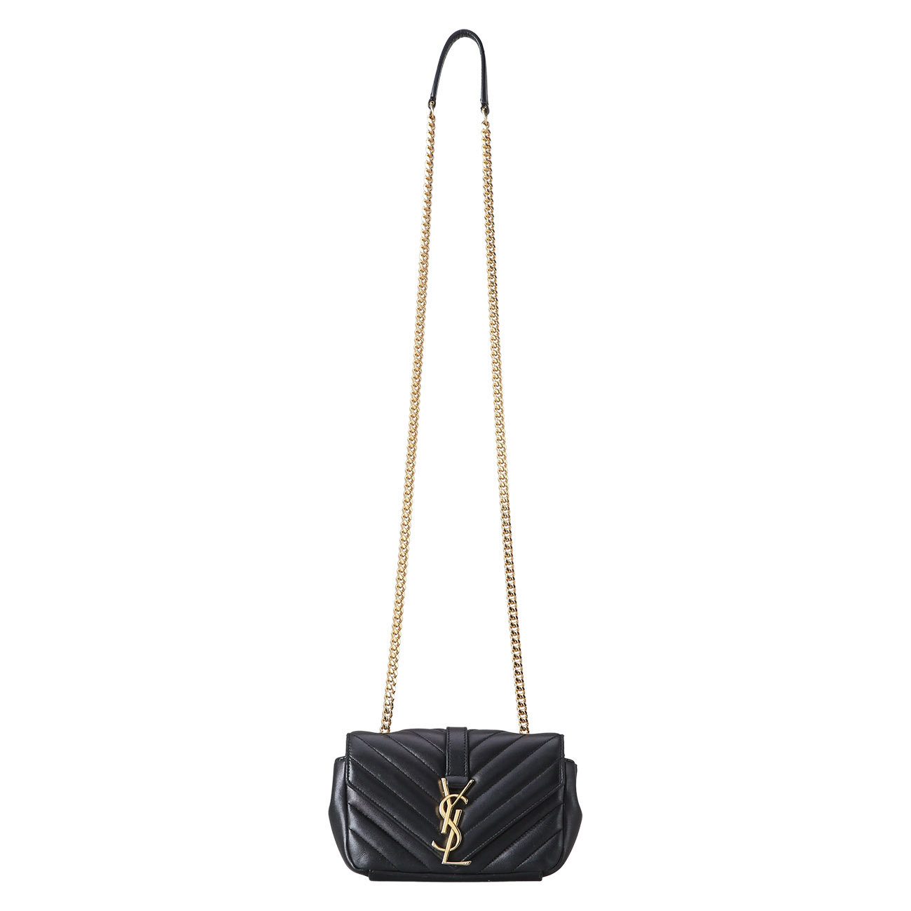 Yves Saint Laurent(USED)생로랑 모노그램 쉐브론 미니 사첼백